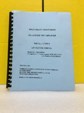 Communications & Power Industries Canada 740797 TWT Amplifier Ops/Install Manual