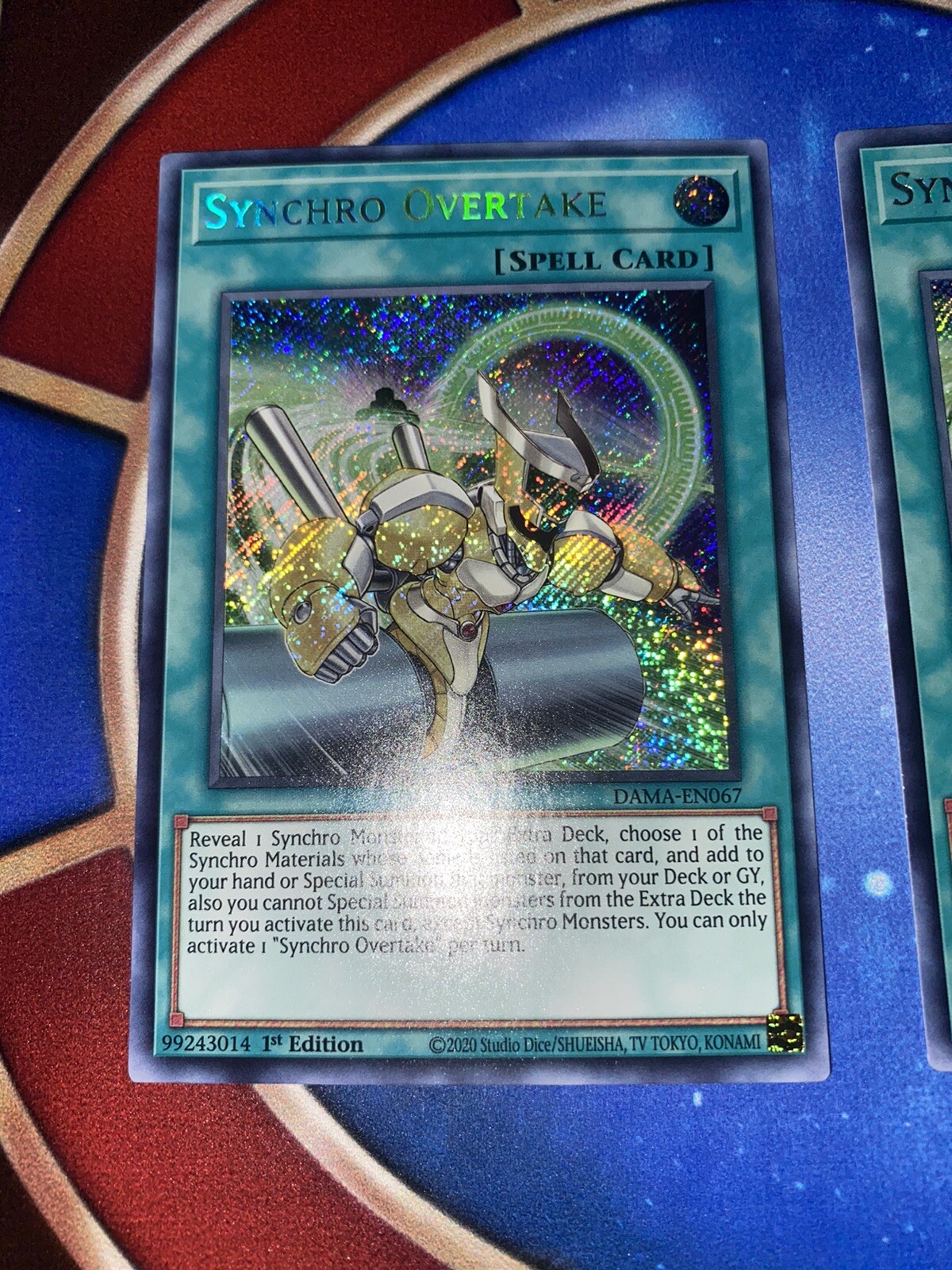 YuGiOh! Dawn of Majesty Synchro Overtake Secret Rare DAMA-EN067