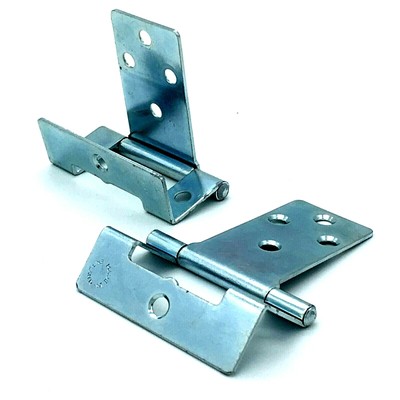 CRANKED HINGES 50mm zinc plated easy hang flush hinge caravan cupboard 400