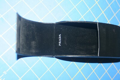 Prada Vertical Black Saffiano Leather Hardshell Sunglass  display picture 1