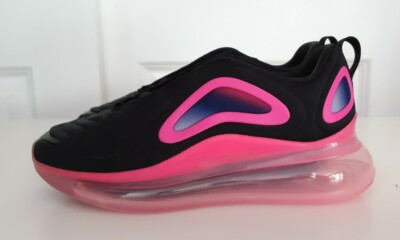 Nike Air Max 720 GS Black Laser Pink Running Shoes Sneakers AQ3196