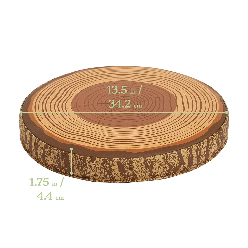 Cojines de suelo SoftZone Tree asientos flexibles, 6 unidades (paquete de 1), chocolate Foto 2 de 4