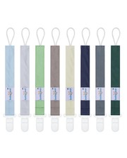 babygoal Baby Pacifier Clips 8 Pack, Pacifier Holder Clips for Boys and Girls Fi