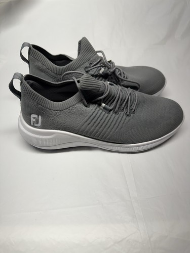 Footjoy Flex XP Men’s NWOB Gray Fabric Golf Shoes 95359 Waterproof Size 9M - Picture 3 of 10
