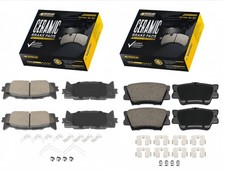 Front and Rear Premium Ceramic Brake Pads Kit For 2007-2017 Toyota Camry ES350