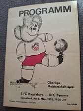 Programmheft BFC Dynamo- 1.FC Magdeburg  6.März 1976  DDR Oberliga ,
