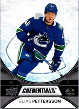 Elias Pettersson 2021-22 Upper Deck Credentials #10 Vancouver Canucks