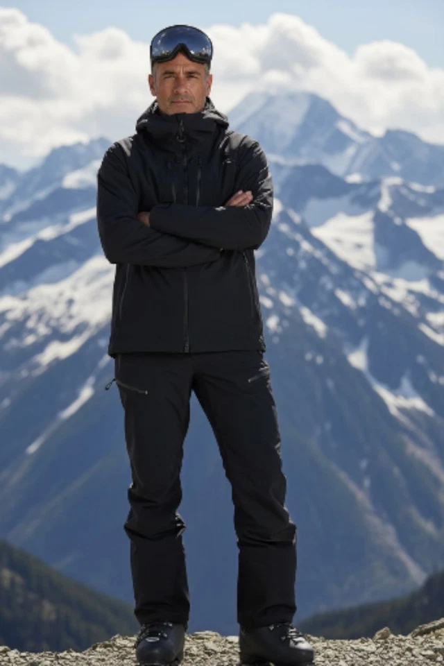 New $999 KJUS LUCAS FRX Shell Ski Jacket Men's Medium 50 Black Waterproof NWT - Image 3 of 4