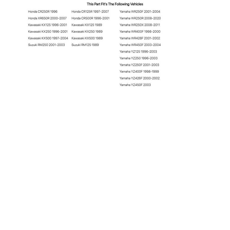 Bujes de horquilla exteriores Race Tech para Honda XR650R 2000-2007 Foto 3 de 4