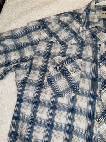 rustler pearl snap shirt Men’s L Western - Picture 3 of 7
