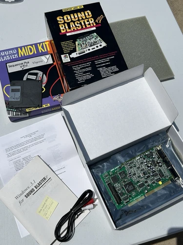 Creative Sound Blaster Pro 2 CT1600 ISA Card + MIDI Kit + Extras Vintage