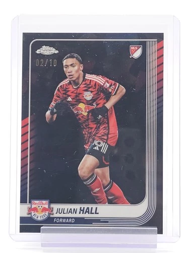 JULIAN HALL 2025-26 TOPPS CHROME MLS SAPPHIRE BLACK /10 #16 SOCCER Q4832
