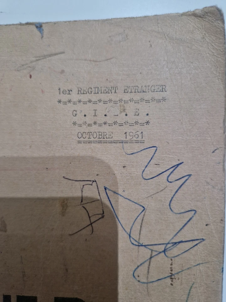 Dossier Armement – 1er Régiment Étranger (G.I.E., octobre 1961) Fremdenlegion - Bild 2 von 4