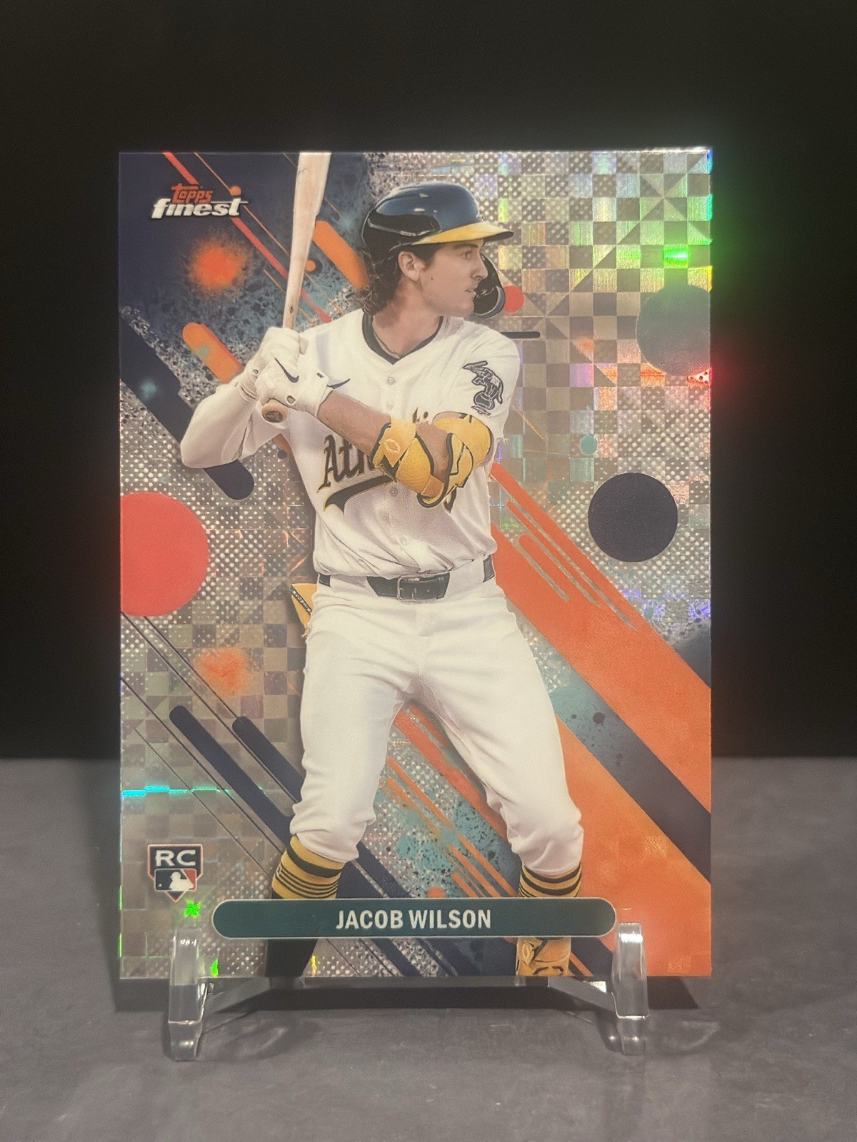 2025 Topps Finest Jacob Wilson #53 ROOKIE Common Checkerboard Refractor