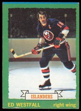 1973-74 TOPPS ED WESTFALL NEW YORK ISLANDERS #67 VG+