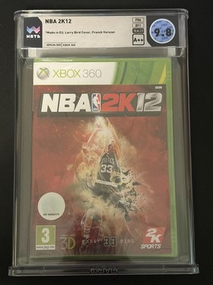 NBA 2K12 (Xbox 360) WATA 9.8 A++ | LARRY BIRD Cover - French Edition | TOP POP