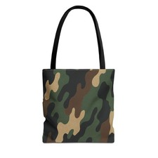 Stylish Camouflage Tote Bag, Reusable Shopping Bag, Beach Tote, Casual Carry-All