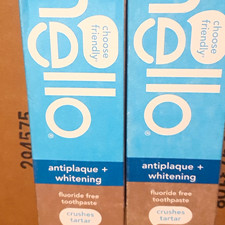 hello Antiplaque Whitening Fluoride-Free Peppermint Toothpaste 4.7 oz