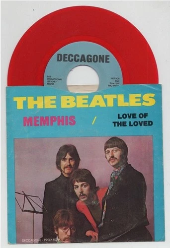 BEATLES: Memphis / Love of the Loved Colored Vinyl 7" Single 45 RPM
