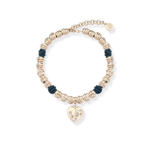 Fossil Bracciale Donna In Acciaio Color Oro Con Chiusura A Cursore, Max 21,6 Cm - 2