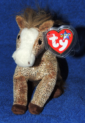 Original Ty Beanie Baby FILLY Pferd mit Tag Vitrinenstück Geschenk