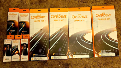 Anki OVERDRIVE Track, Rails, Elevation, Turns Kits Lot of 9 Boxes New In Boxes