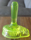 Duboe Yellow Vaseline Uranium Glow Glass Hand Held Juice Reamer Juicer ~RARE~ — photo 3