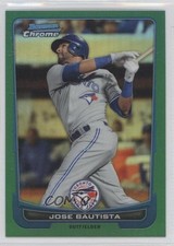 2012 Bowman Chrome Rack Pack Green Refractor Jose Bautista #29 1g5