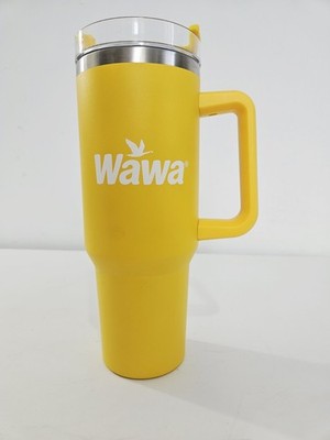 Wawa 40oz Stainless Steel Travel Mug Tumbler Yellow | eBay