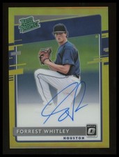 2019 Donruss Optic #RPS-FW Forrest Whitley Rated Prospects Signatures Gold #/10