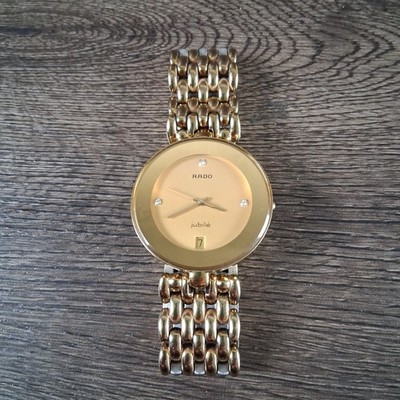 Rado Florence Jubile Swiss Quartz Watch Men's Gold Tone 35mm