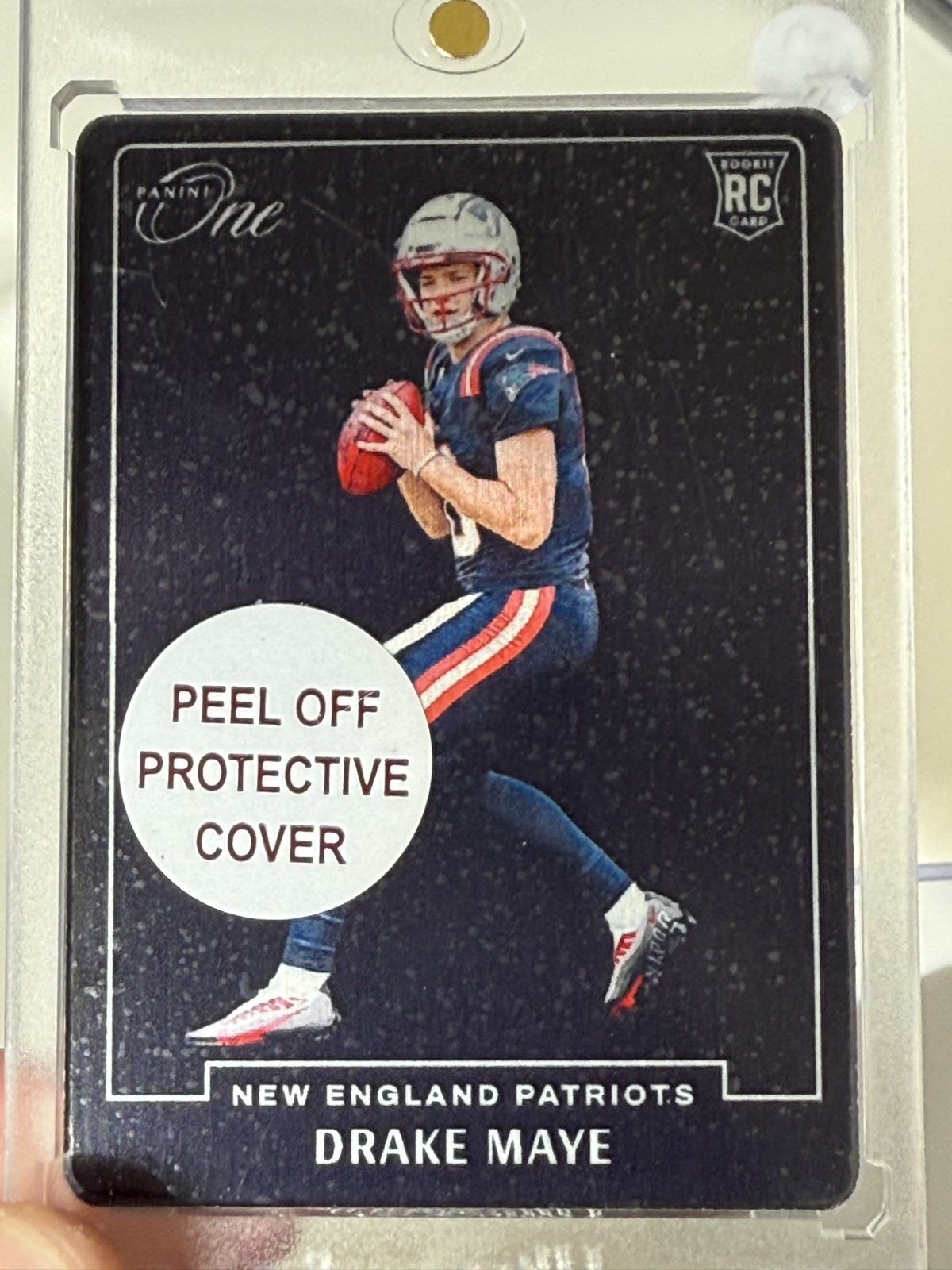 2024 Panini One - Drake Maye Metal Blank Slate Case Hit No. BS-DME