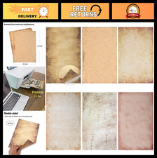 Antique Vintage Letter Writing Paper Set - 60 Sheets, A4 100gsm, Double-Sided, C