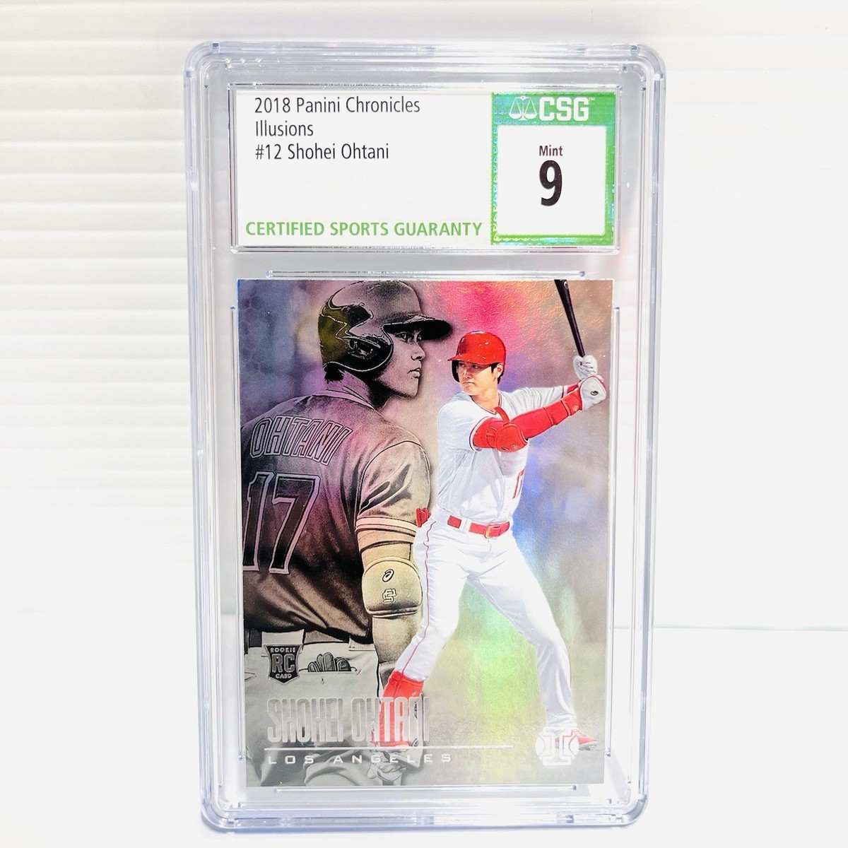 SHOHEI OHTANI 2018 Panini Chronicles Illusions Rc #12 CSG 9 | eBay