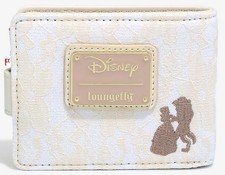 Loungefly Disney Beauty and the Beast Belle Silhouette Floral Lace Wallet Excl