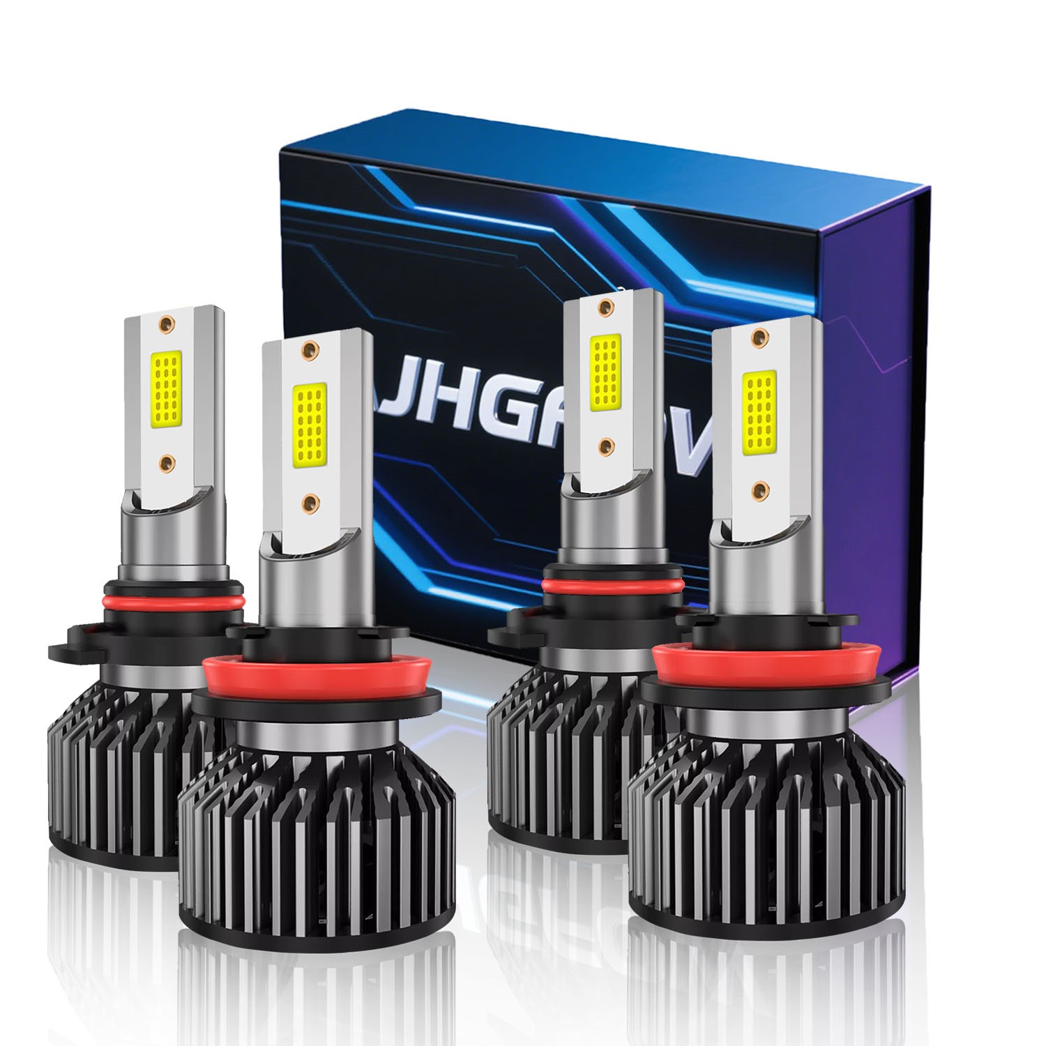 LED Headlight High+Low Beam Bulb For Chevy Malibu LT Sedan 4