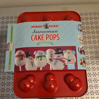 Nordic Ware snowman Cake Pop Baking Pan Brand New