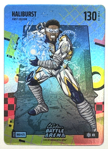 2025 Bo Jackson Battle Arena Haliburst Tyrese Haliburton 80's RAD Battlefoil Ice