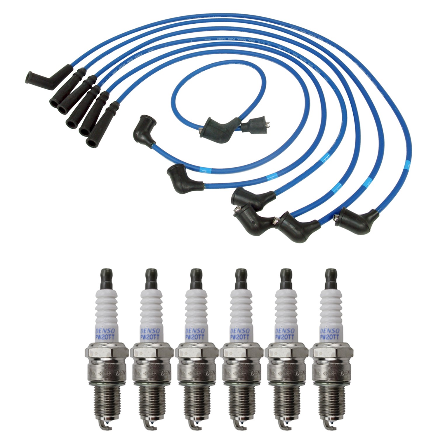 NGK Wire Set  Denso 6 Platinum TT Spark Plugs Kit for 240Z 260Z 280ZX 810 L6