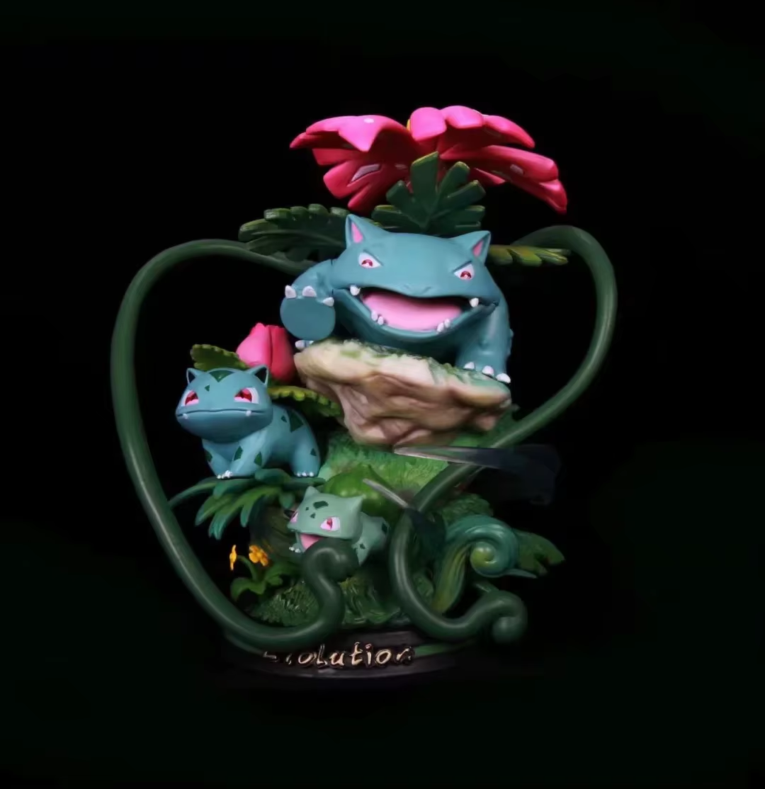 PREORDER] 1/20 Scale World Figure [DAIDAI] - Bulbasaur & Ivysaur & Venusaur - POKÉ GALERIE