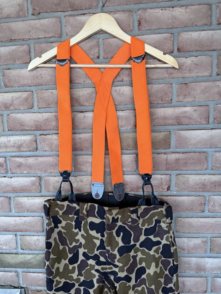 Pantalones de Caza de Lana Pesada Camuflados Pato Woolrich De Colección 30x29 Piel de Rana Raros Hechos en EE. UU. Foto 3 de 4