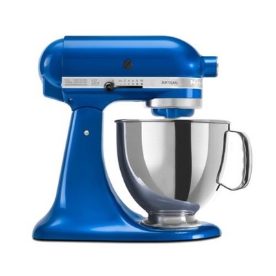 KitchenAid RRK150EB  5 Qt. Artisan Series Stand Mixer - Electric Blue (Renewed)