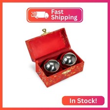 JapanBargain 3297, Chinese Baoding Balls Hand Therapy Exercise Stress Relief Bal