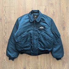 Alpha INDUSTRIES Players CWU 45P Navy Men's Flight Jacket Size XL Core Fit