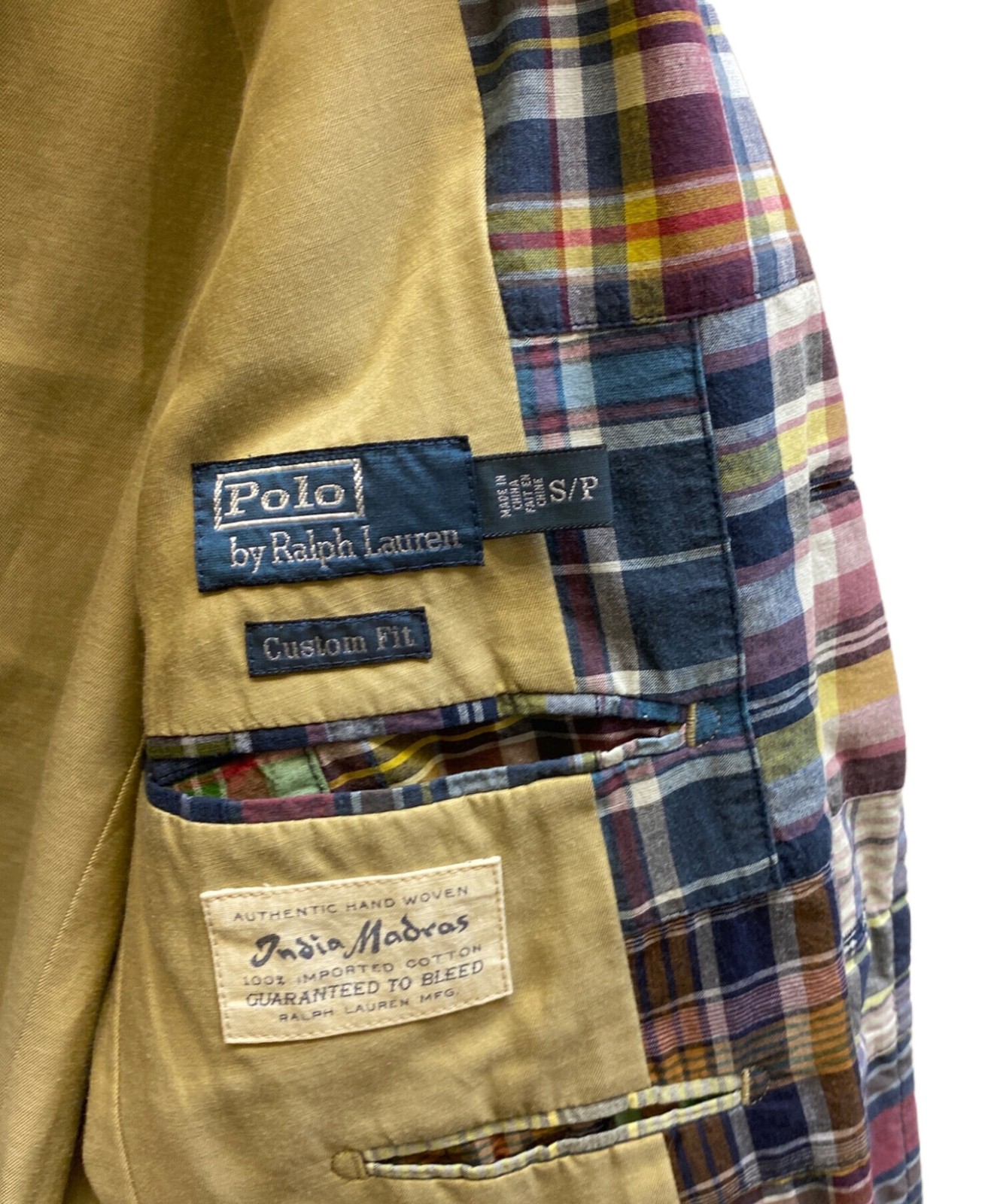 Men's Multicolor Madras Check Patchwork Jacket by… - image 4