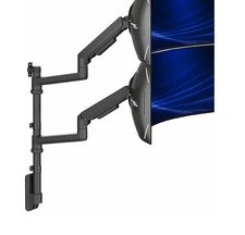 VIVO Dual Pneumatic Monitor Wall Mount, Fits Ultrawide Screens up to 49"