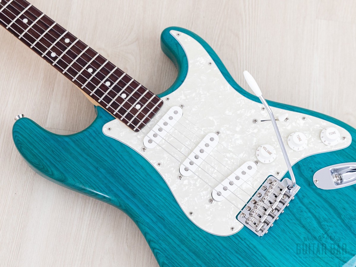 2012 Fender '62 Stratocaster ST62/ASH/MH Transparent Blue +