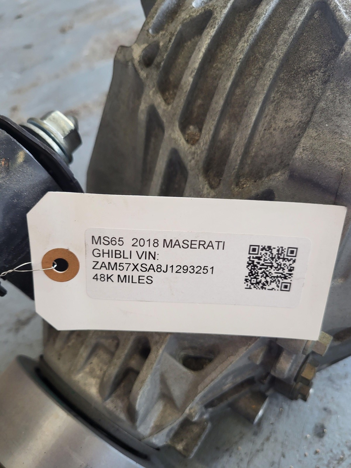 2014-2019 Used Oem Maserati Rear Differential Carrier OEM 670039125 3.0L RWD