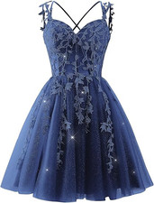 Glitter Homecoming Dresses for Teens Short Prom Dress 2025 Cocktail Party Gown