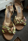 JIMMY CHOO Sling back High Heel Sandal Shoe Size 38.5 US 8